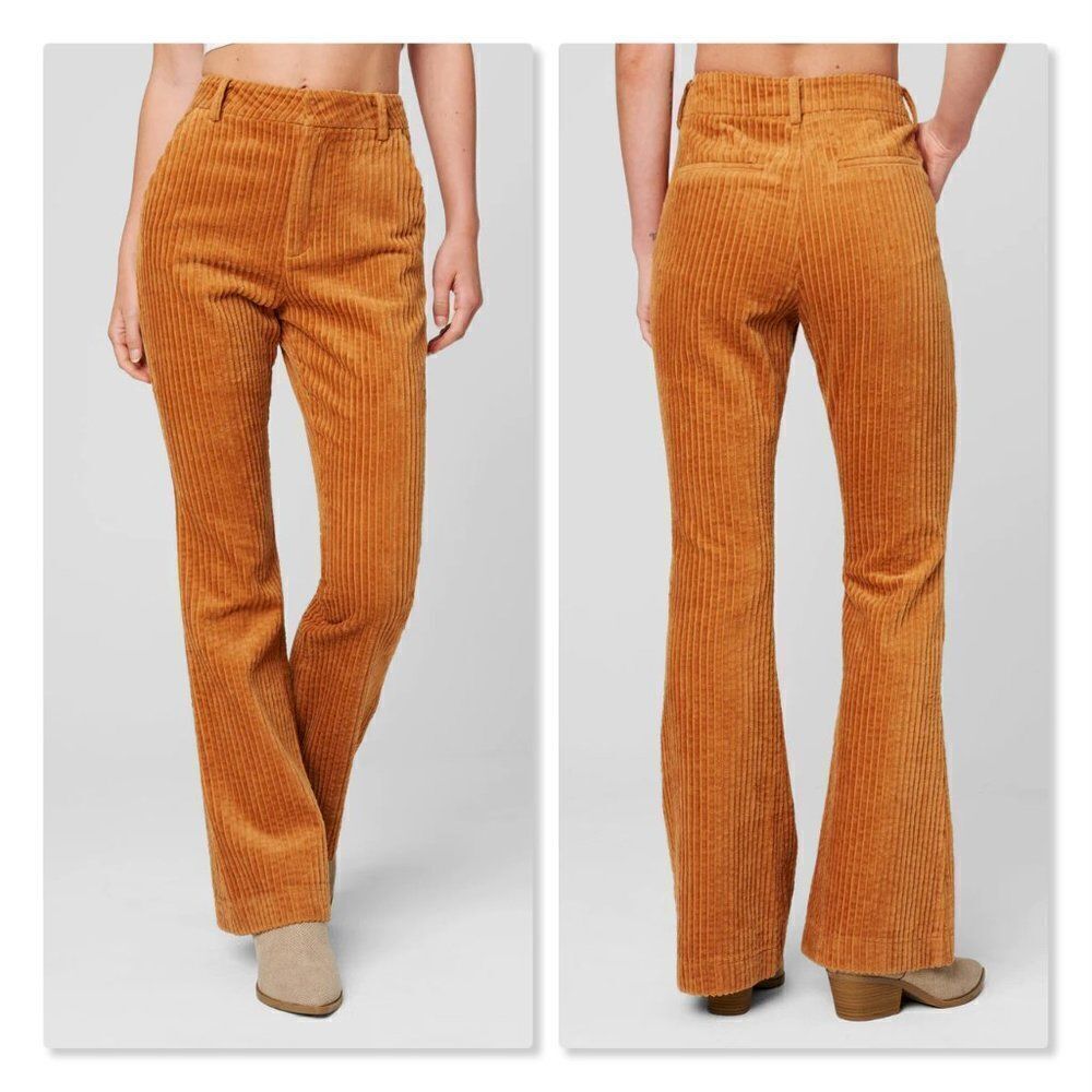 NEW! Blank NYC | 'Next Date' Wide Wale Corduroy Flare Pant - size 26 in Orange